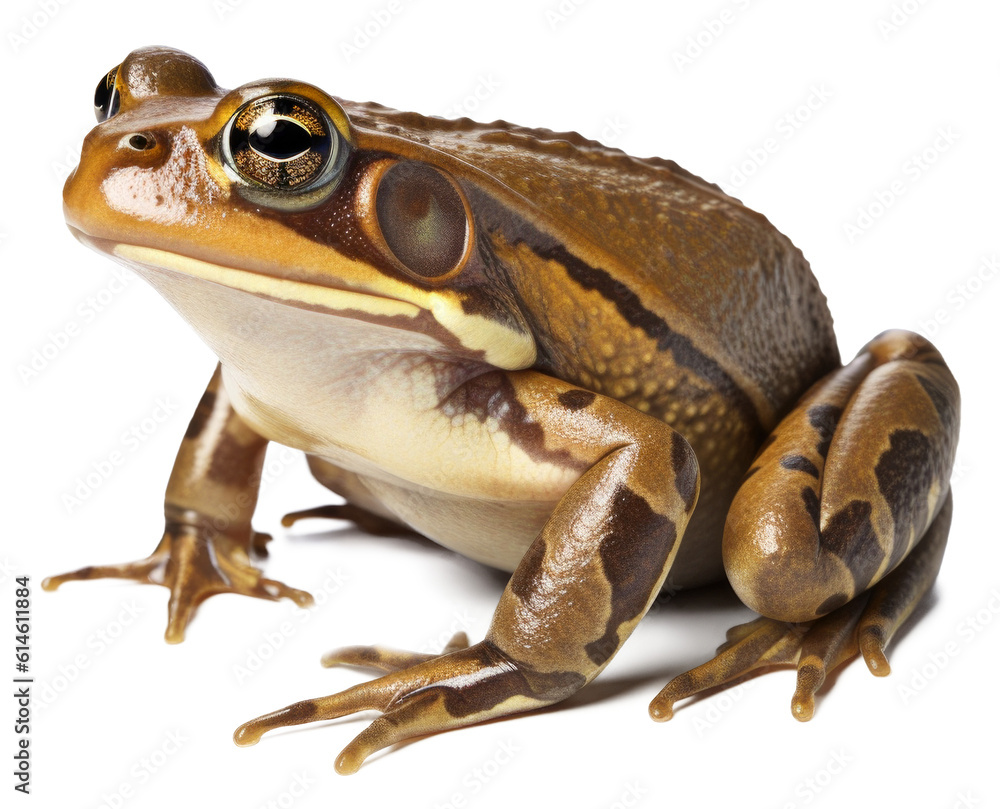 Obraz premium Common Frog Isolated on Transparent Background - Generative AI 