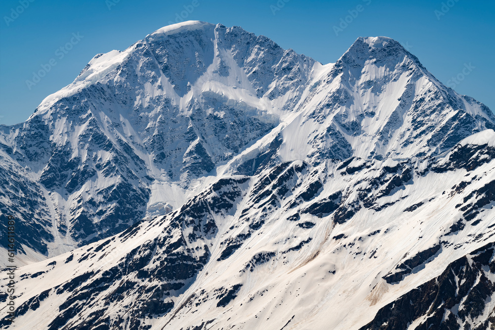 Seven and Nakra-tau mountains. View from Elbrus. Kabardino-Balkaria, Russia Seven and Nakra-tau mountains. View from Elbrus. Kabardino-Balkaria, Russia