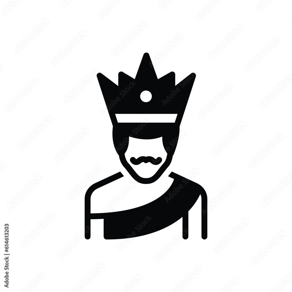 Black solid icon for duke Black solid icon for duke