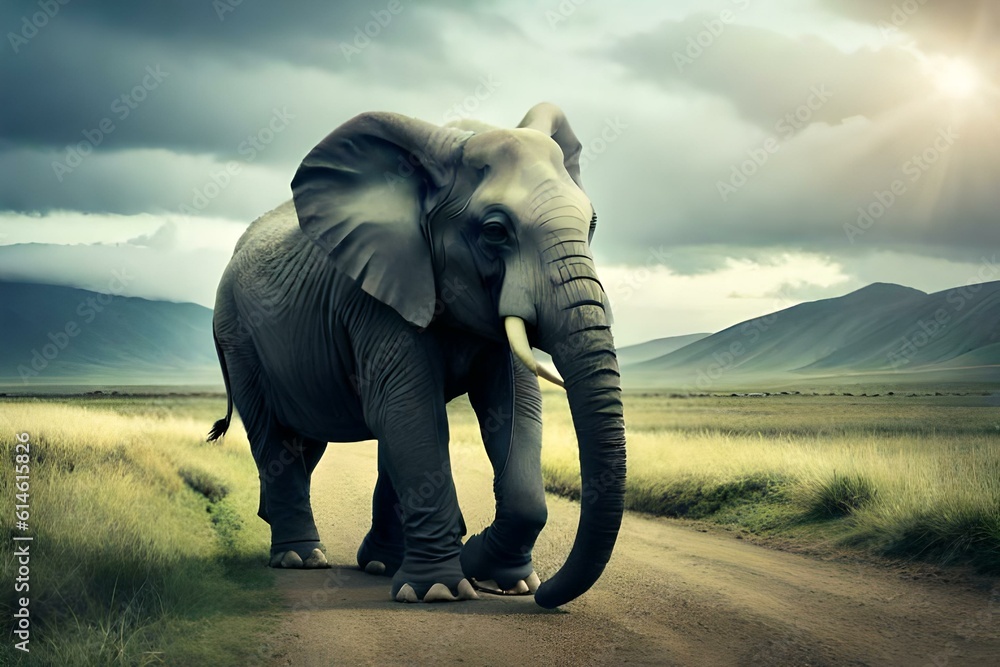 Obraz premium elephant in the wild