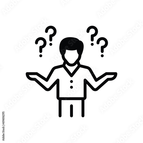 Black solid icon for knew 