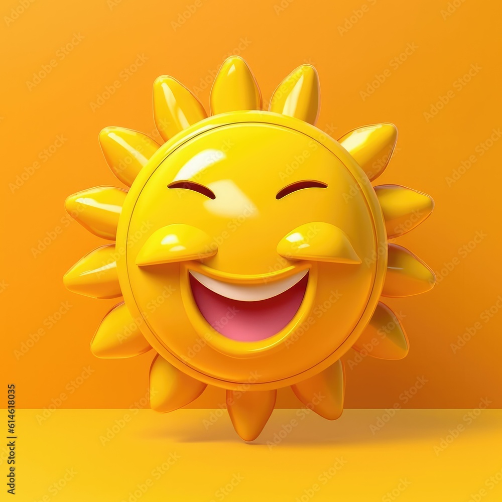 cute emoji sun 
