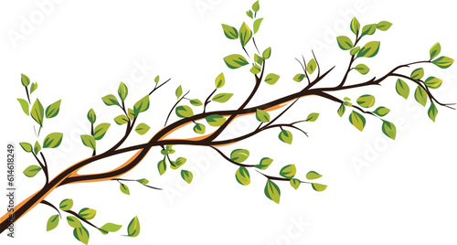 tree branch illustration for wall art and sticker