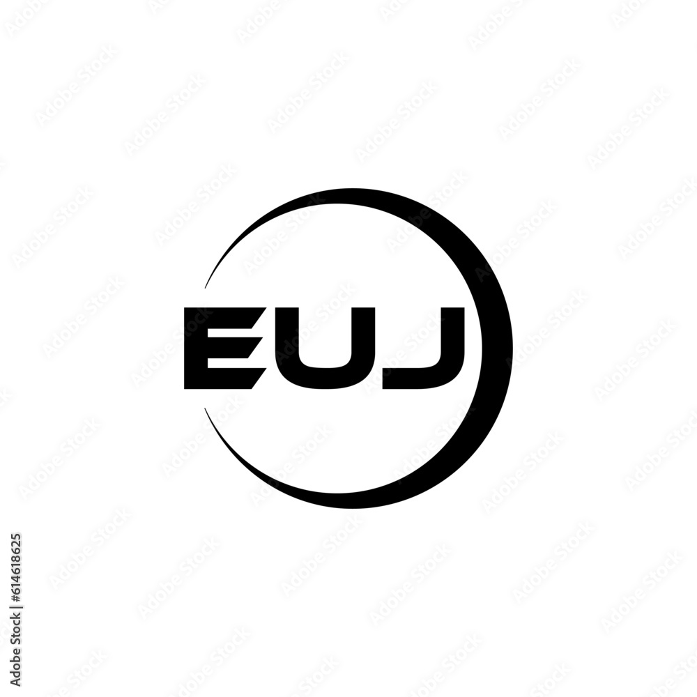 EUJ letter logo design with white background in illustrator, cube logo, vector logo, modern alphabet font overlap style. calligraphy designs for logo, Poster, Invitation, etc. EUJ letter logo design with white background in illustrator, cube logo, vector logo, modern alphabet font overlap style. calligraphy designs for logo, Poster, Invitation, etc.