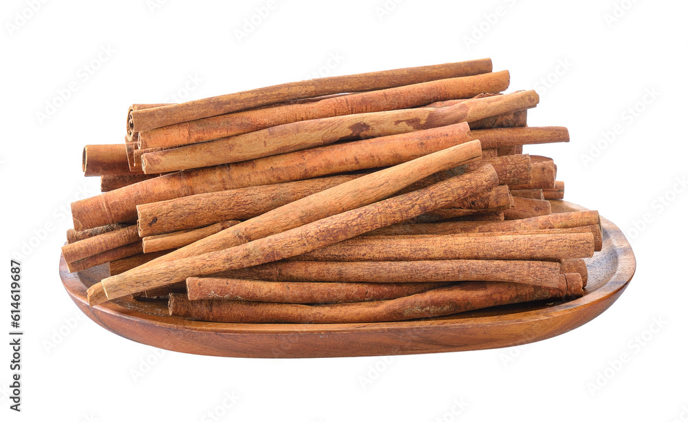 Cinnamon in basket on transparent png Cinnamon in basket on transparent png