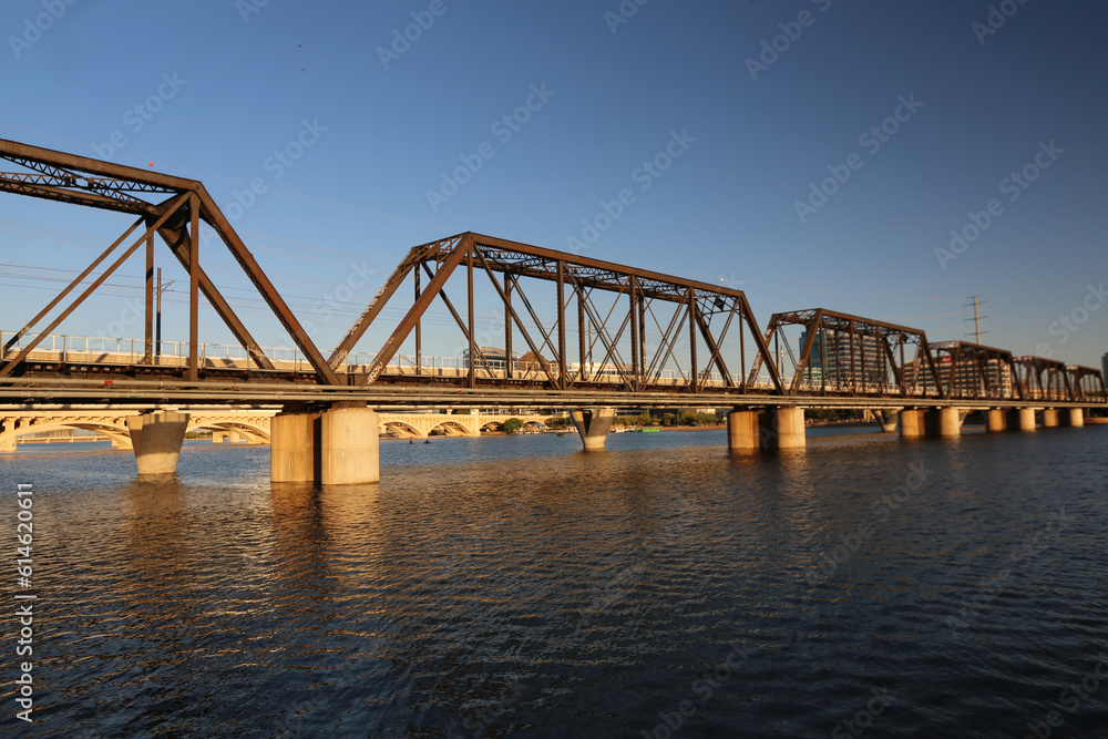 Railroad Bridge over the river