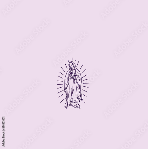 THESE HIGH QUALITY MOTHER MARIA VECTOR FOR USING VARIOUS TYPES OF DESIGN WORKS LIKE T-SHIRT, LOGO, TATTOO AND HOME WALL DESIGN