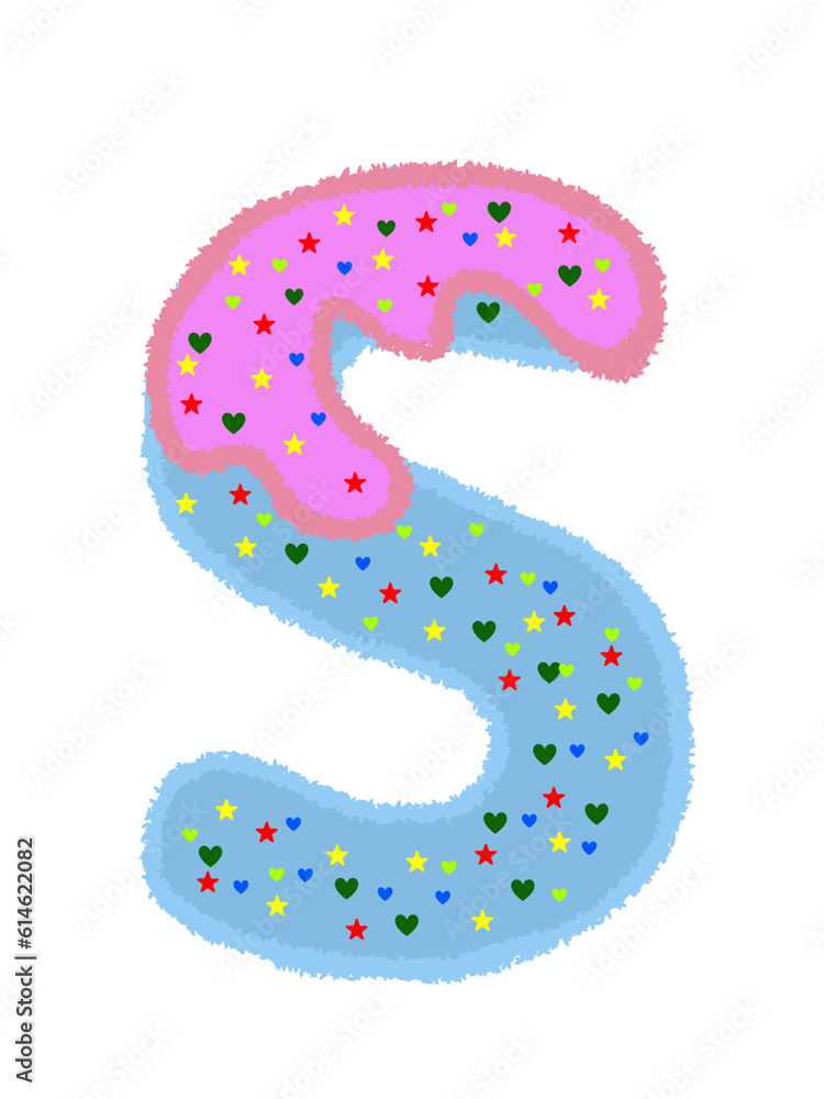 English alphabet ice cream pattern English alphabet ice cream pattern