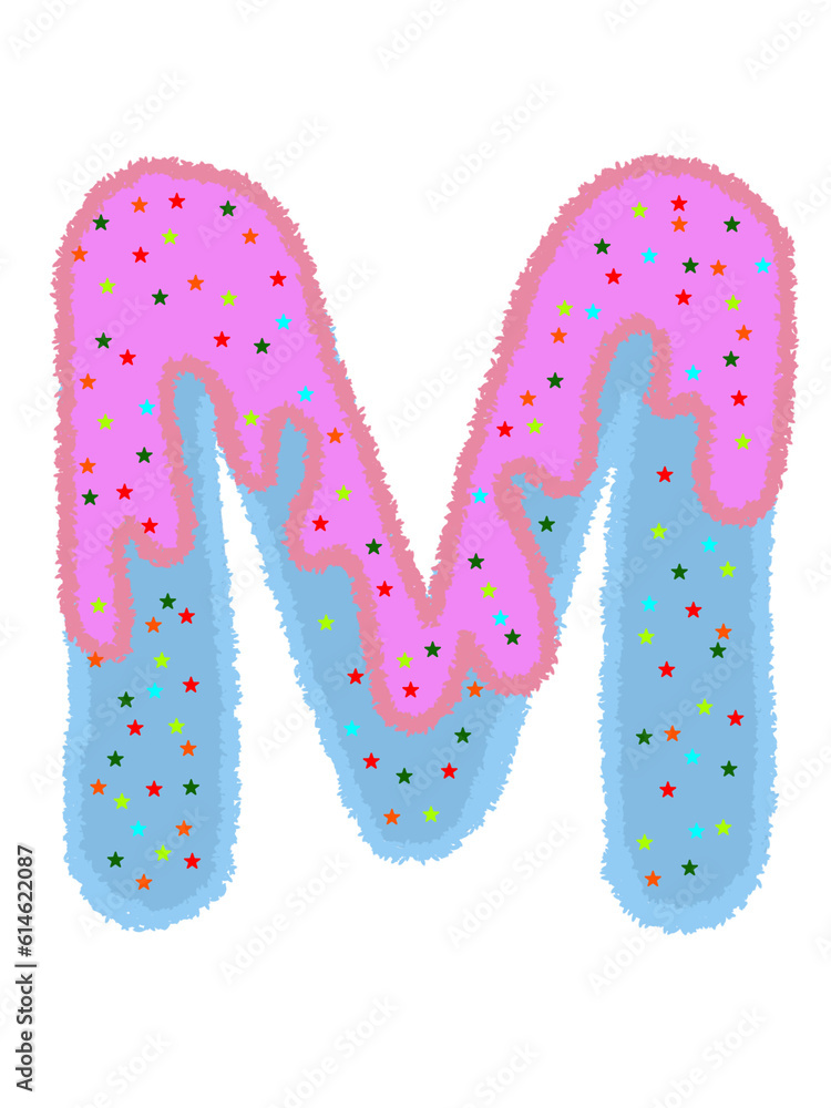 English alphabet ice cream pattern English alphabet ice cream pattern