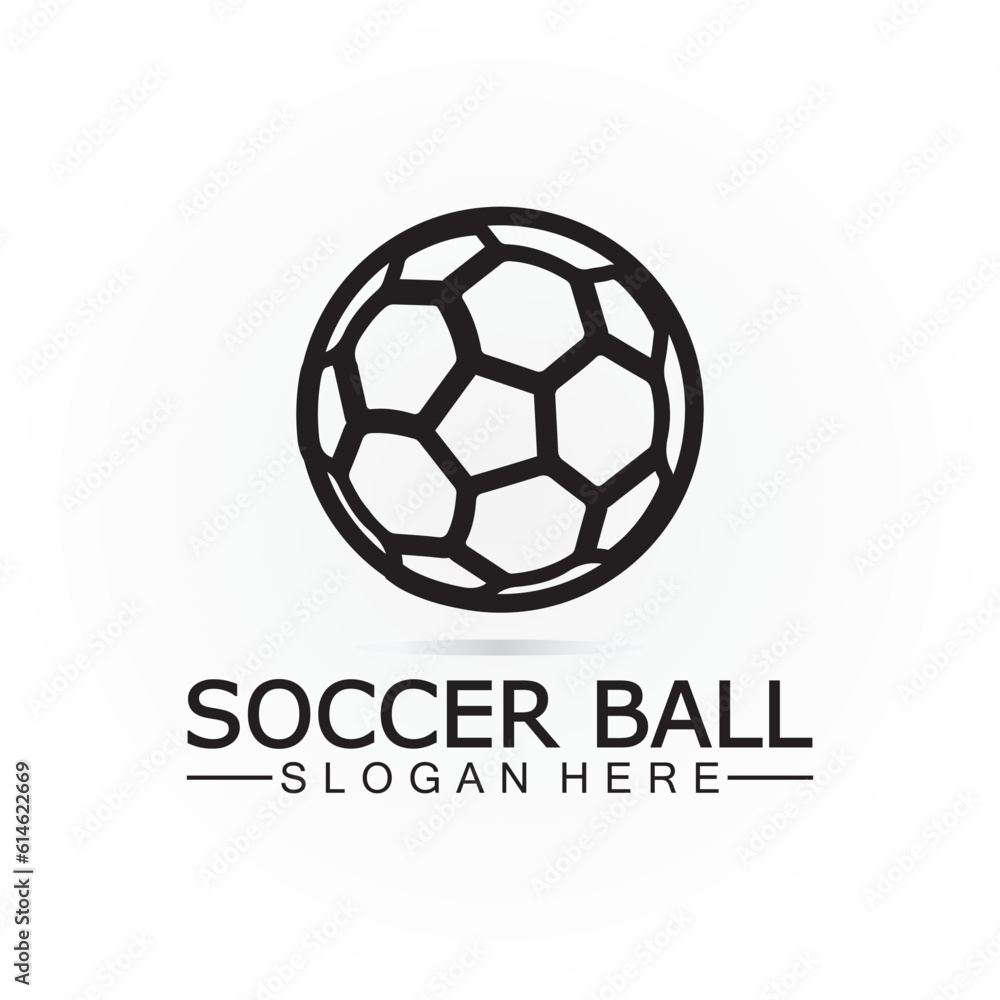 Soccer ball logo design Icon & Symbol Vector Template. football logo design Soccer ball logo design Icon & Symbol Vector Template. football logo design