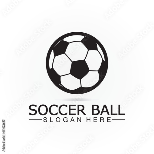 Soccer ball logo design Icon   Symbol Vector Template. football logo design