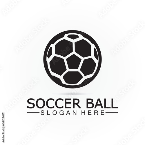 Soccer ball logo design Icon   Symbol Vector Template. football logo design