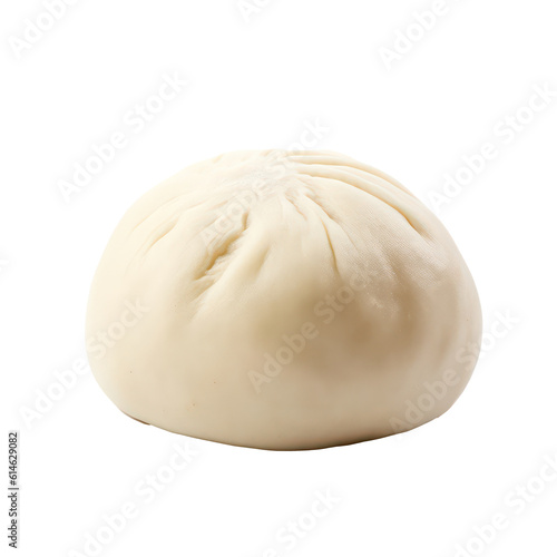 Chinese bun isolated on transparent background. Generative AI.