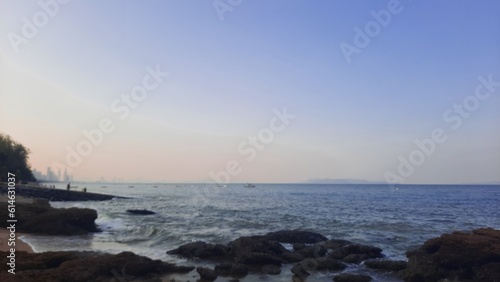 Beach before sunset