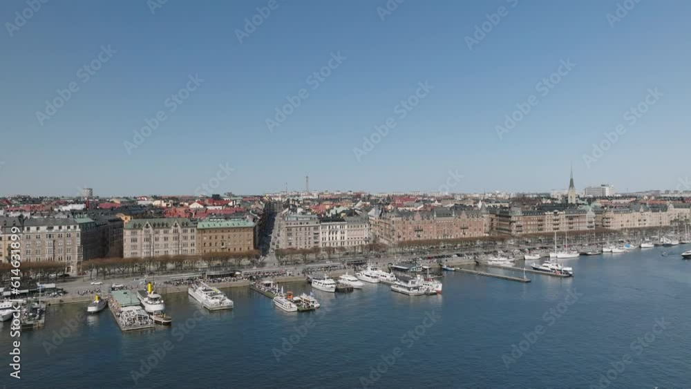 4K Aerial of Stockholm Historic City and Harbour 4K Aerial of Stockholm Historic City and Harbour