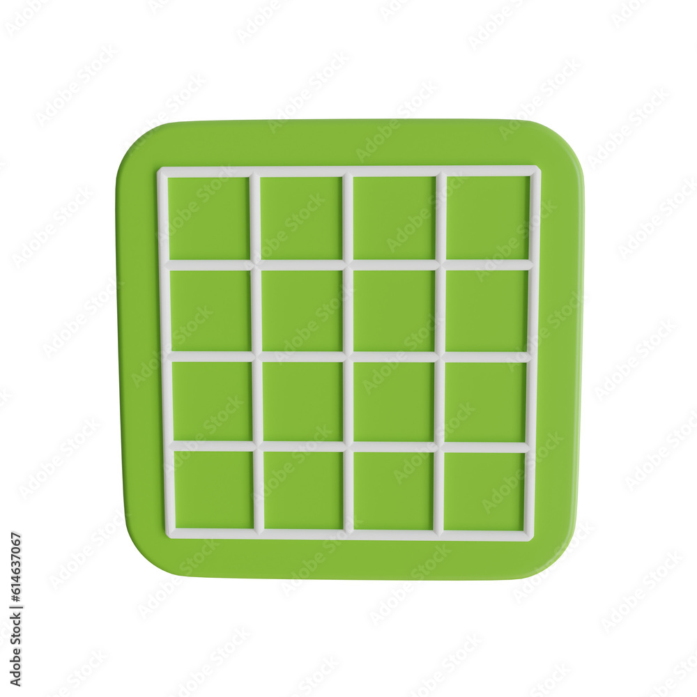 3d Canvas. icon isolated on white background. 3d rendering illustration 3d Canvas. icon isolated on white background. 3d rendering illustration