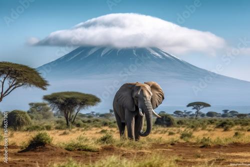 Mount Kilimanjaro With Elephant  © STORYTELLER