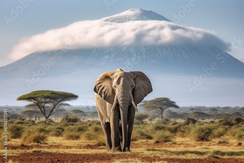 Mount Kilimanjaro With Elephant  © STORYTELLER