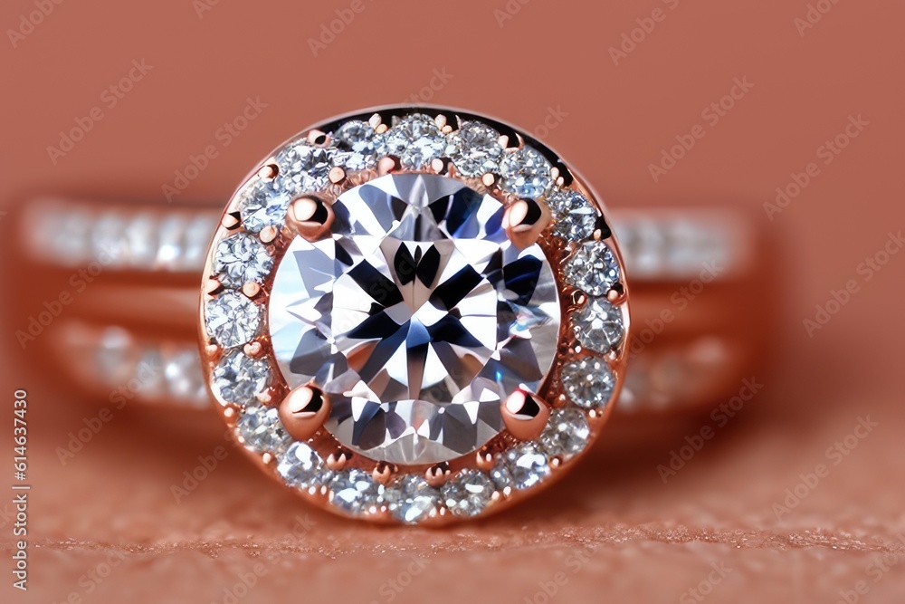 diamond engagement ring, generative ai diamond engagement ring, generative ai