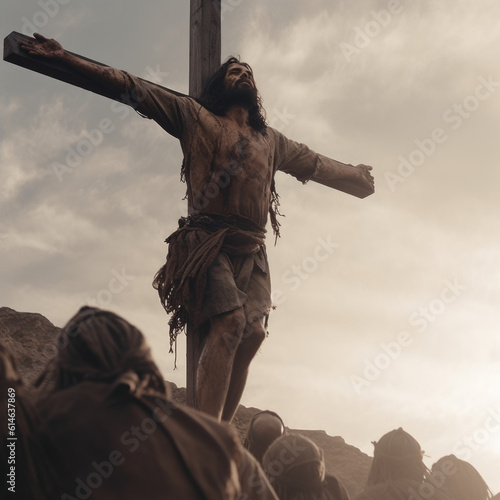 jesus in a cross - Generative AI