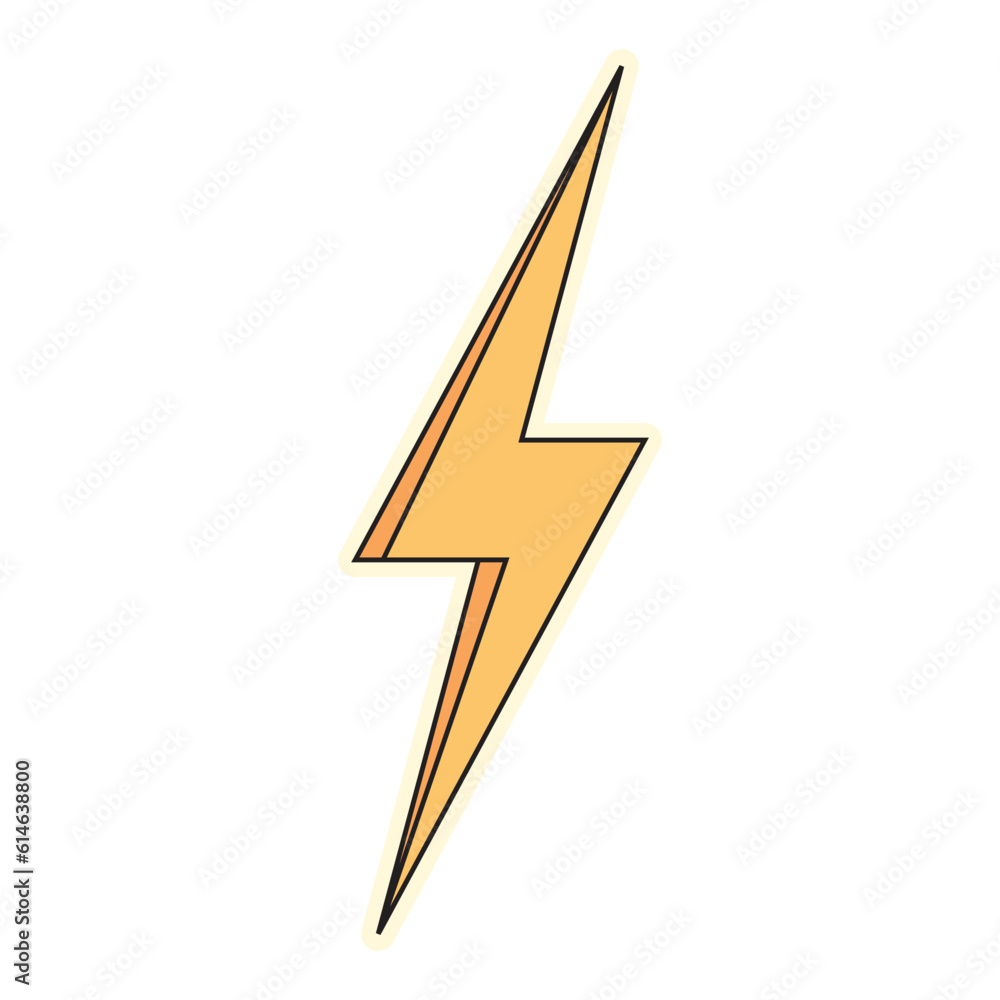 Handdrawn Sticker Thunder