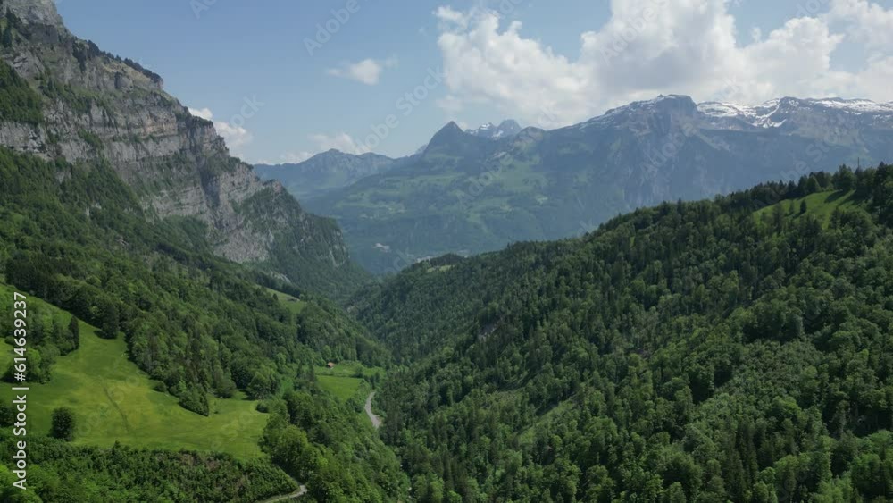 Landscape of surrounding Klöntalersee in Glarus Canton, Switzerland Landscape of surrounding Klöntalersee in Glarus Canton, Switzerland
