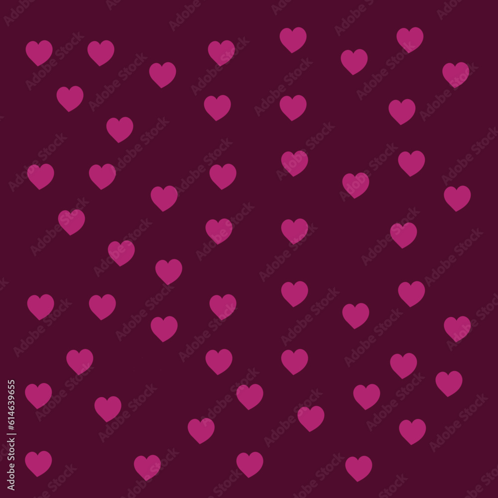 seamless pattern with hearts