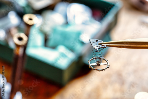 Fotografija Watchmaker's display of precision, aesthetic taste