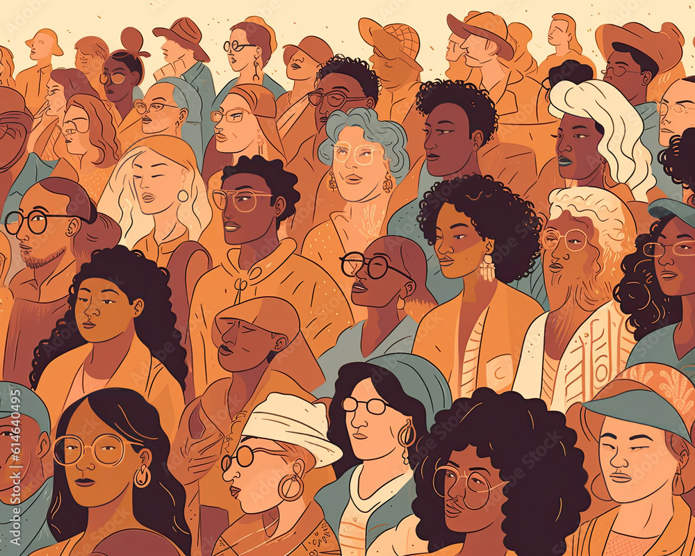 Diverse Crowd Rally Against Racial Inequality Diverse Crowd Rally Against Racial Inequality