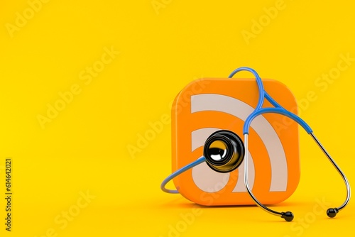 RSS icon with stethoscope