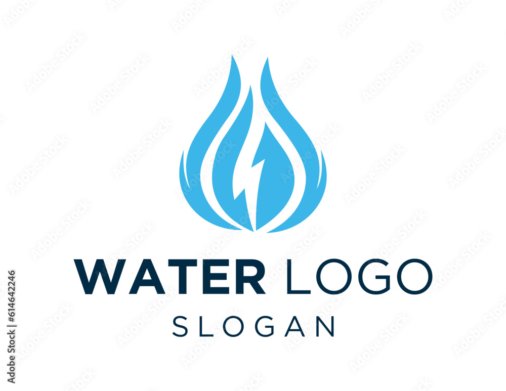 Logo design about Water on a white background. made using the CorelDraw application. Logo design about Water on a white background. made using the CorelDraw application.