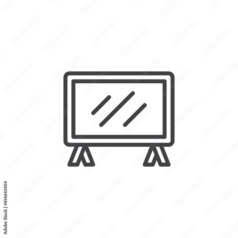 Television, tv line icon Television, tv line icon