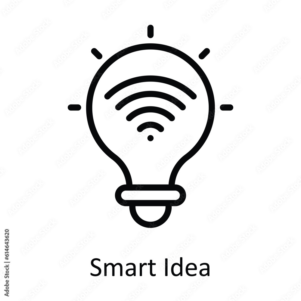 Smart Idea Vector outline Icon Design illustration. Network and communication Symbol on White background EPS 10 File
Smart Idea Vector outline Icon Design illustration. Network and communication Symbol on White background EPS 10 File