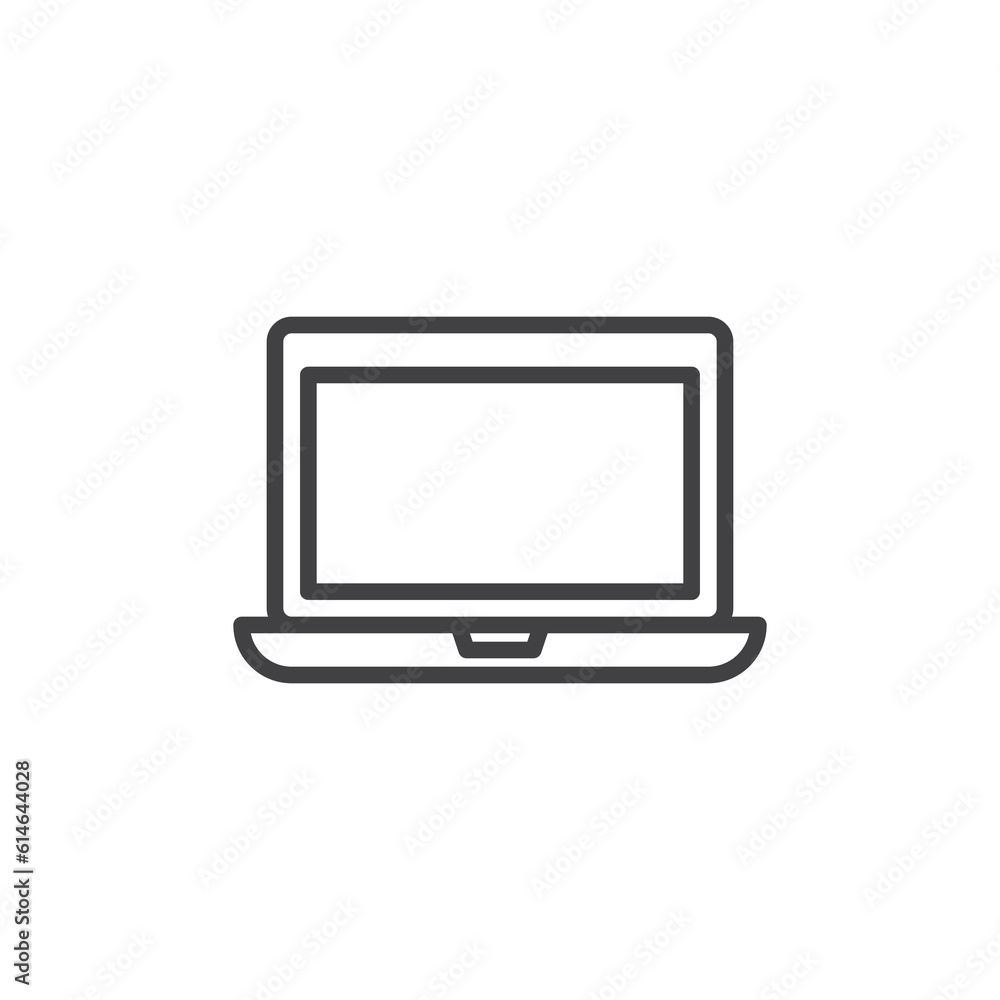 Laptop computer line icon Laptop computer line icon