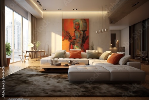beautiful apartment, interior,Generative AI