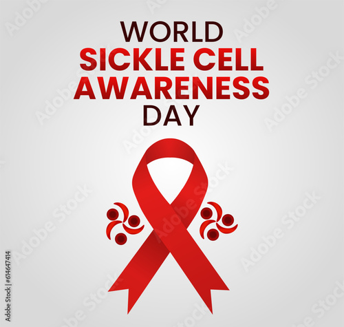 vector graphic of world sickle cell awareness day good for world sickle cell awareness day celebration. poster, banner. flat design .flat illustration