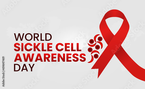vector graphic of world sickle cell awareness day good for world sickle cell awareness day celebration. poster, banner. flat design .flat illustration