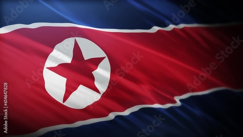 Flag of North Korea, full screen, high resolution, 4K Democratic People's Republic of Korea Flag photo