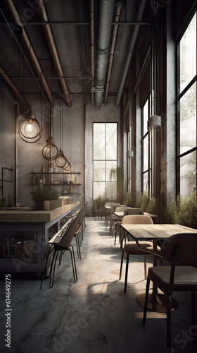 Deserted Urban Restaurant Space