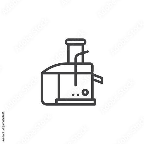 Juicer machine line icon