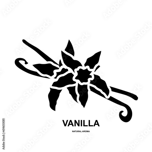 Vanilla Pod Icon, Orchid Bean Sticks, Dry Vanillin Pods, Natural Aroma Dessert Ingredient, Vanilla Planifolia Stick