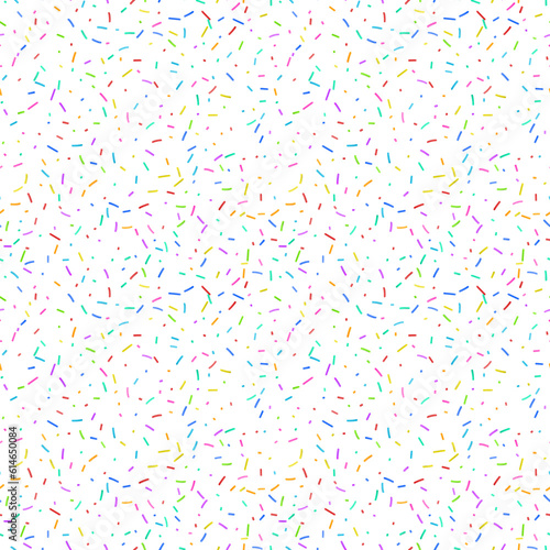 Candy Sprinkle, Donut Rainbow Sprinkles Isolated, Sweet Color Glaze Decoration, Chocolate Vermicelli