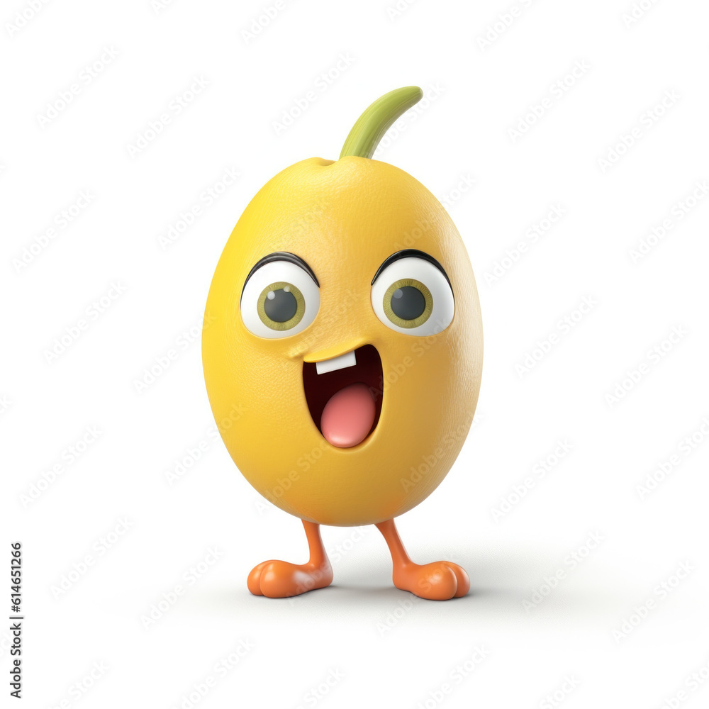 Cute 3D Fruit Character Cute 3D Fruit Character