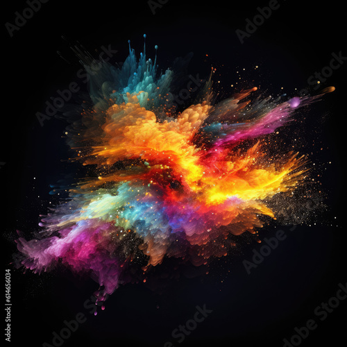 Bright colors swirling explosions, bright colors © Visual Realm