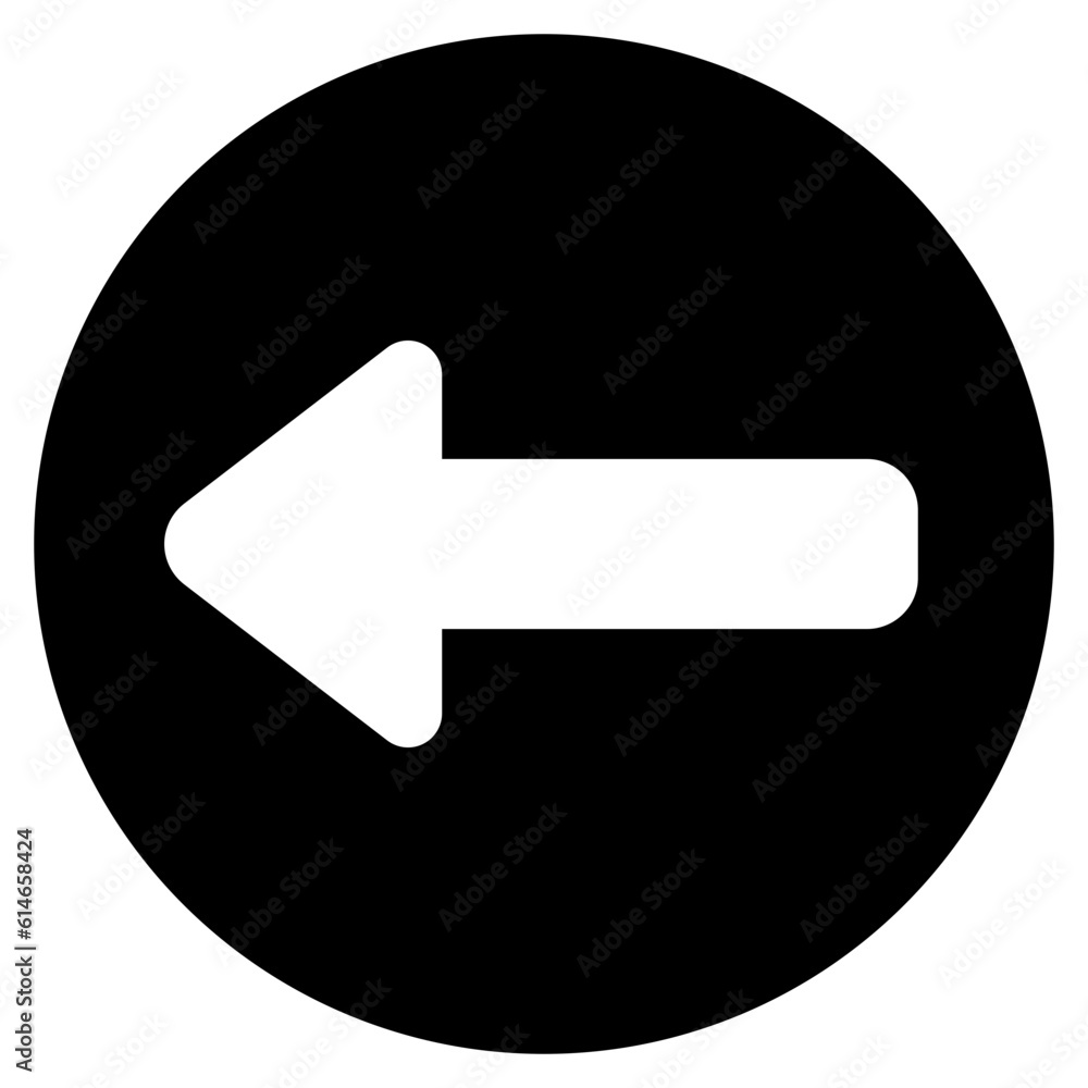 Turn left icon in solid style, use for website mobile app presentation Turn left icon in solid style, use for website mobile app presentation
