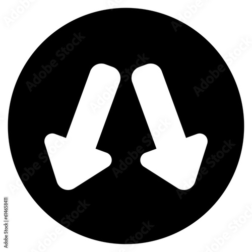 Left right icon in solid style, use for website mobile app presentation