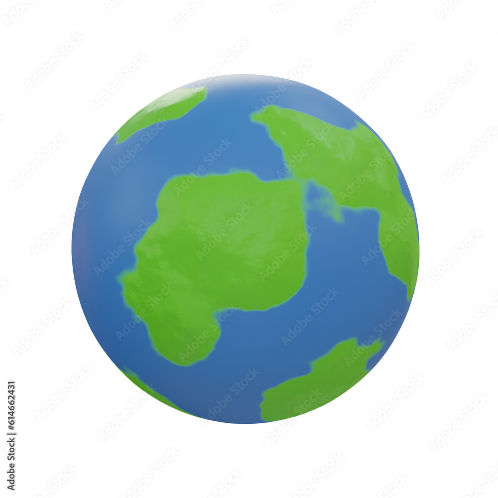 3d Earth. icon isolated on white background. 3d rendering illustration 3d Earth. icon isolated on white background. 3d rendering illustration