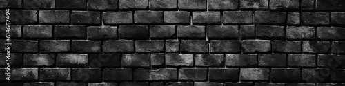 black brick wall, dark background for banner design.