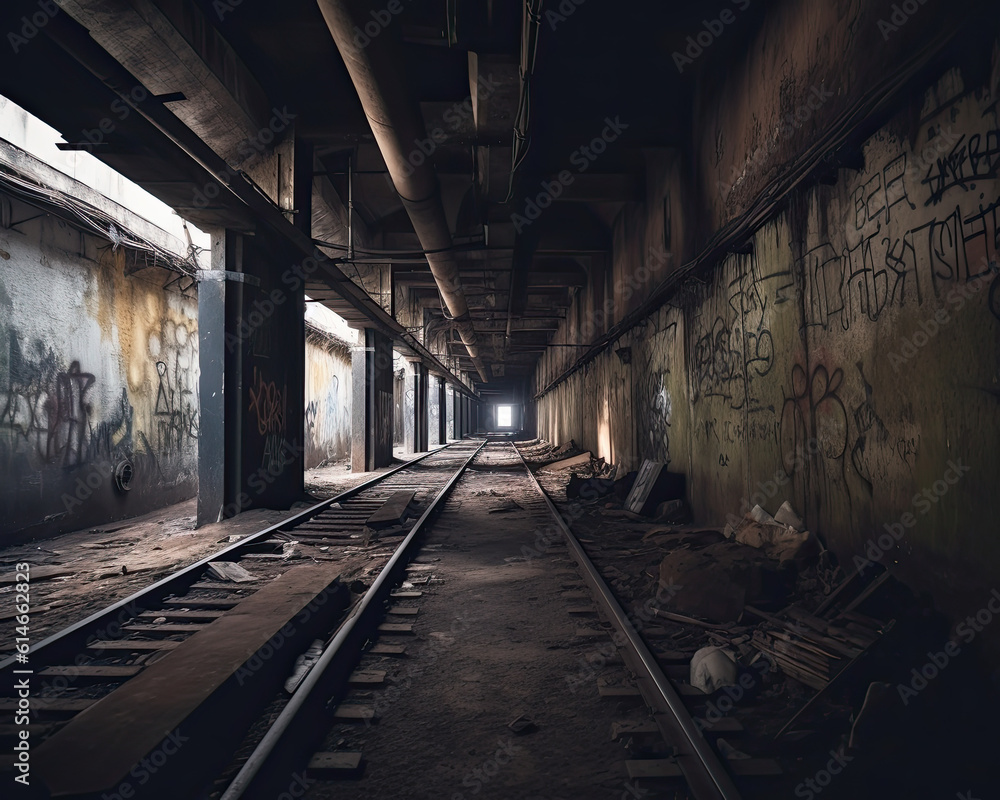 Abandoned Rustic Underground Venue