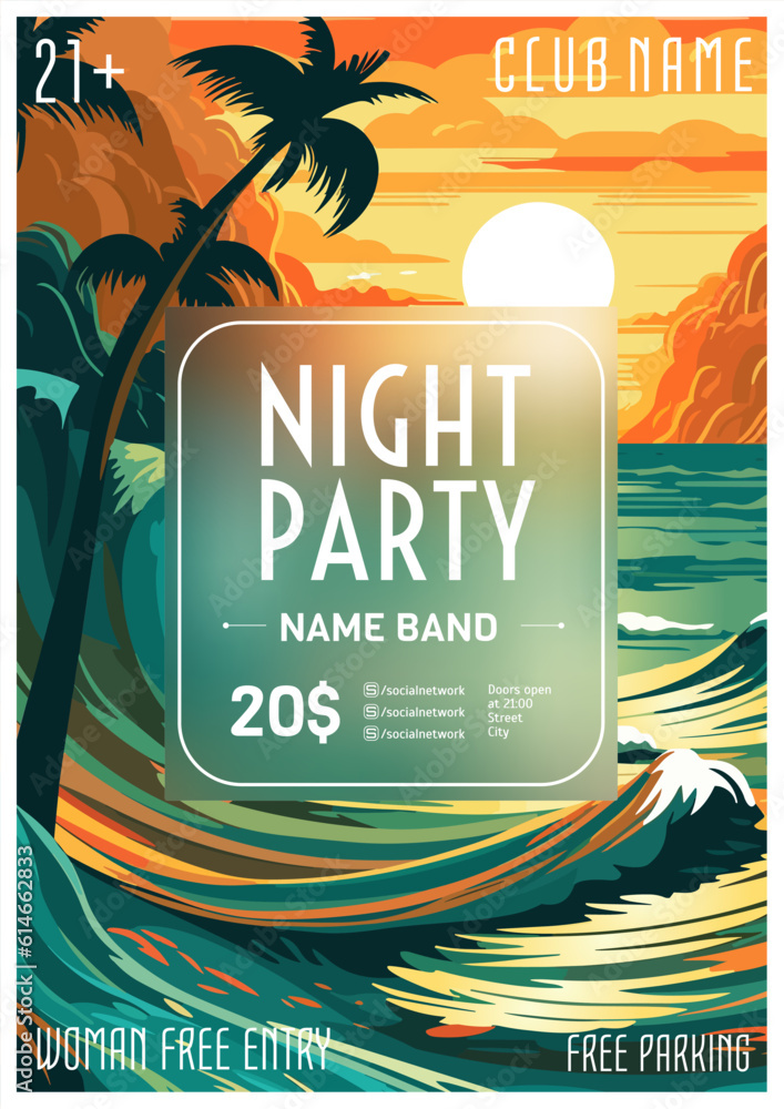 Party poster.Abstract Background.Party flyer.Poster template.Backdrop